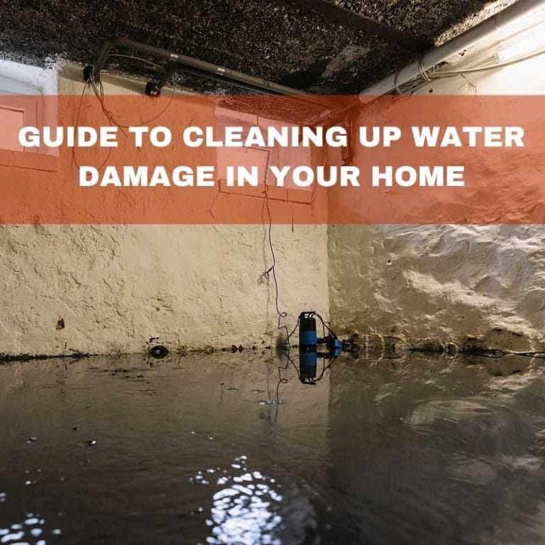 Guide to cleaning up water damage in your home