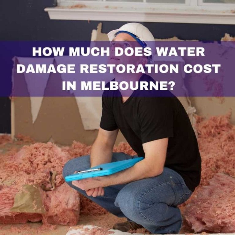 Cost of water damage restoration in Melbourne
