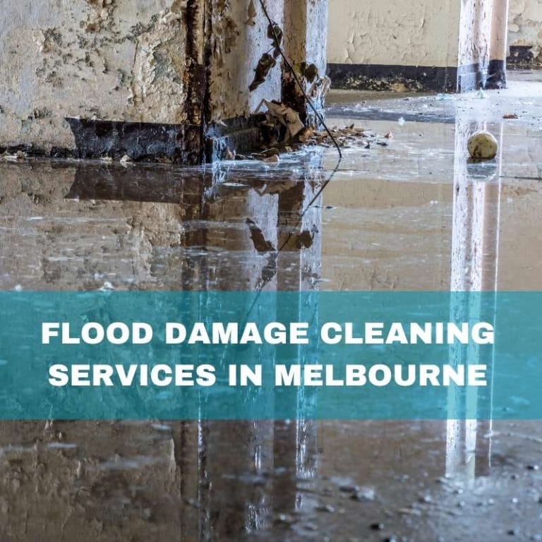 Flood damage cleaning services in Melbourne